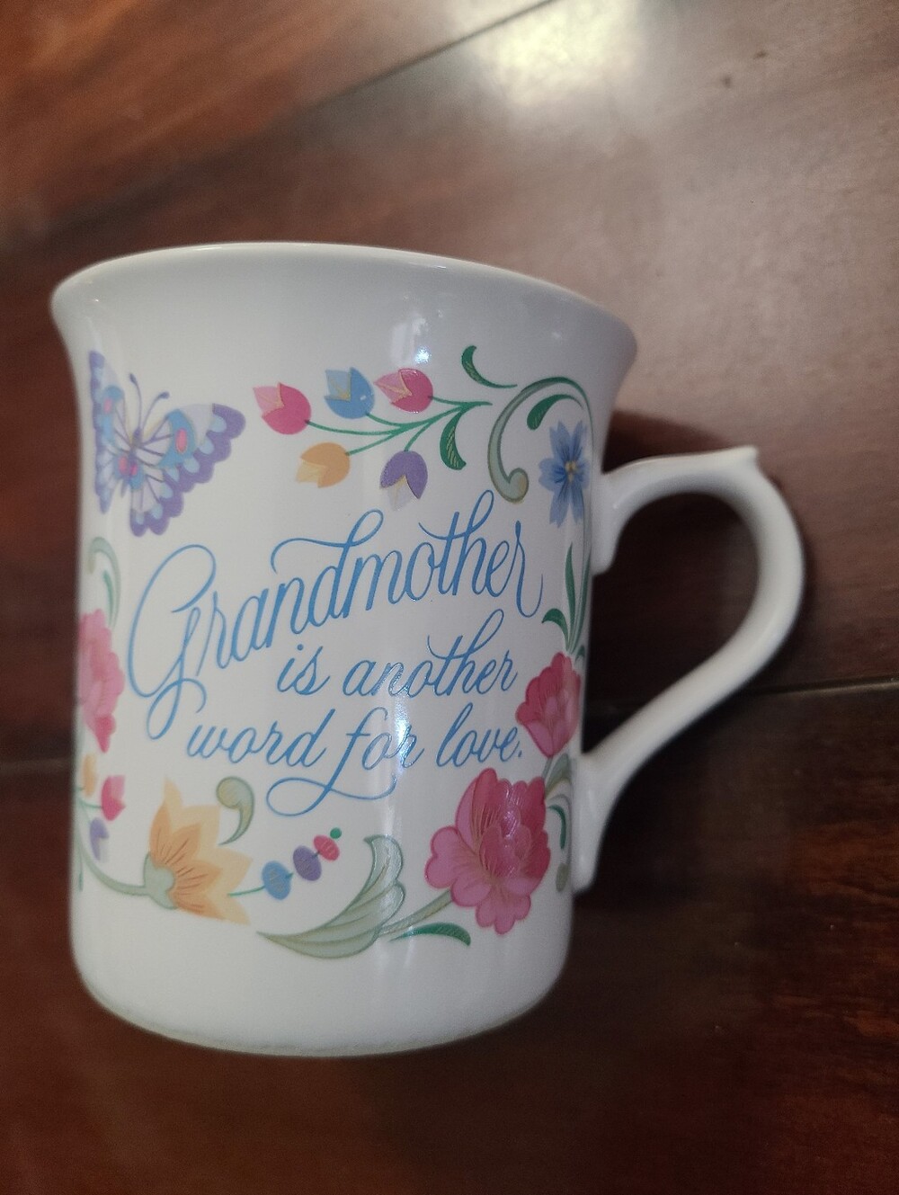 Hallmark Mugs Coffee Cup or Mug GRANDMOTHER w Pretty Flowers